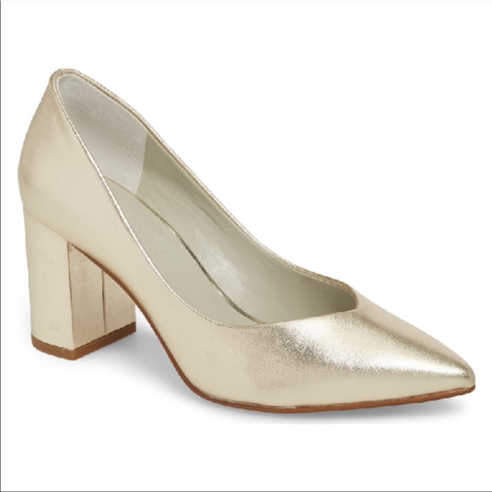 Silver 1. State Saffy pointed toe pumps